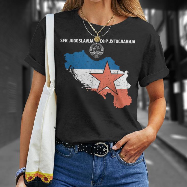 Yugoslavija Flag Balkan Sfrj Yugoslavia T-Shirt Geschenke für Sie