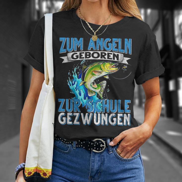 Zum Fishing Geboren Zur Schule Gezzwungen Fishing Fishing S T-Shirt Geschenke für Sie