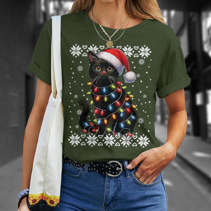 Cat Kitten Christmas Outfit Cats Mum Dad Christmas T-Shirt Geschenke für Sie