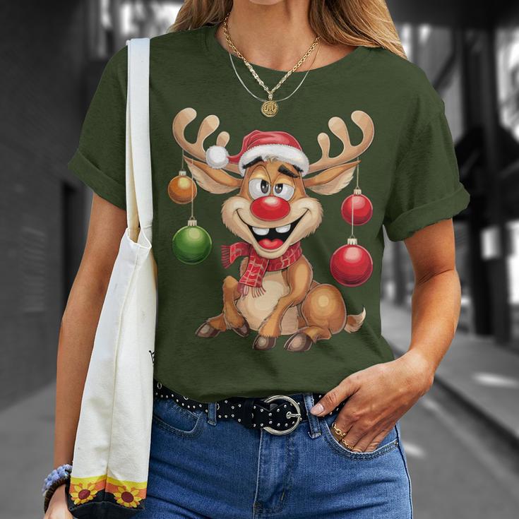 Christmas Reindeer Rudolph T-Shirt Geschenke für Sie