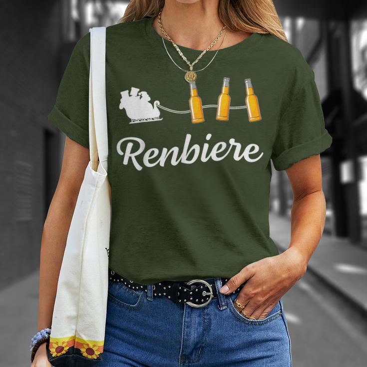 Christmas Reindeer Renbier T-Shirt Geschenke für Sie