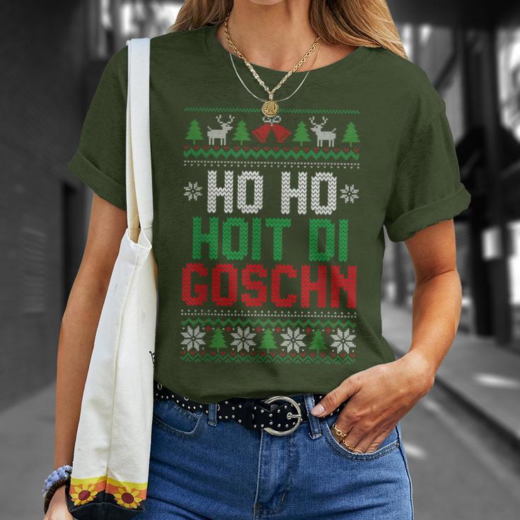 Ho Ho Hoit Di Goschn Ugly Xmas Ugly Christmas T-Shirt Geschenke für Sie