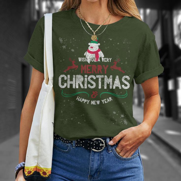 Weihnachtskostüm Merry Christmas & Happy New Year T-Shirt Geschenke für Sie