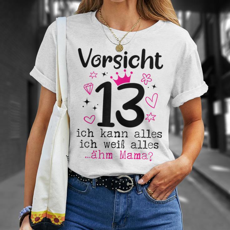 13Th Birthday Girl -Orsicht 13 Years Nager T-Shirt Geschenke für Sie