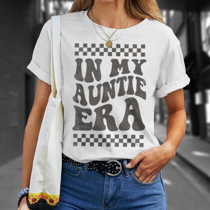 In My Auntie Era Retro Groovy Cool Aunt Auntie Club Gray T-Shirt Geschenke für Sie