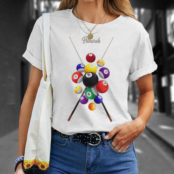 Billiards Pool T-Shirt Geschenke für Sie