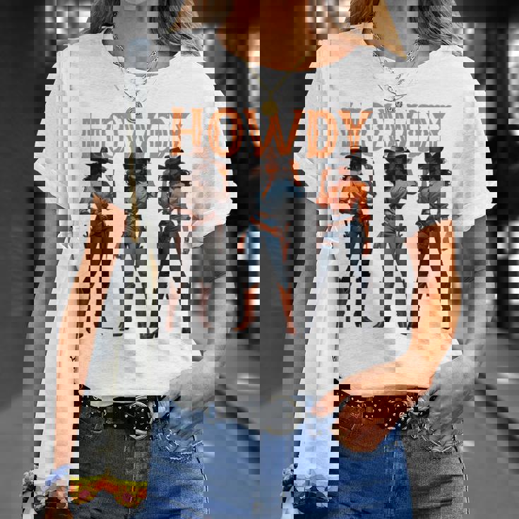 Black Cowgirl Western Rodeo Melanin History Howdy T-Shirt Gifts for Her