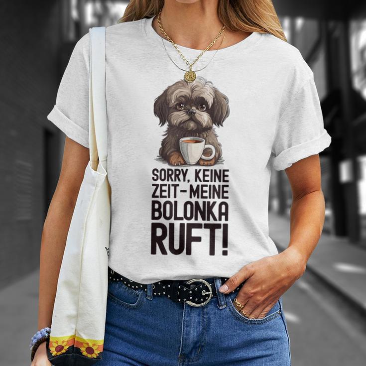 Bolonka Zwetna Dog Keine Zeit Meine Bolonka Ruft Gray T-Shirt Geschenke für Sie