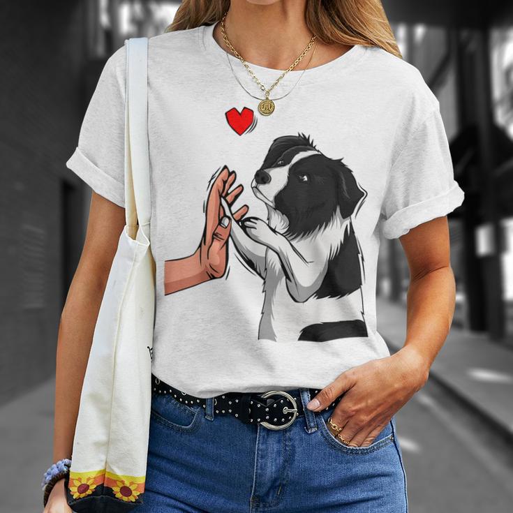 Border Collie Love Dogs Mama Female T-Shirt Geschenke für Sie