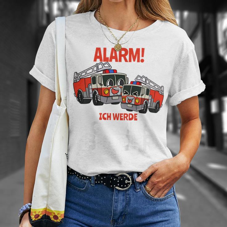 Children's Alarm Ich Werde Große Bruder Feuerwehr I'm A Big Brother T-Shirt Geschenke für Sie