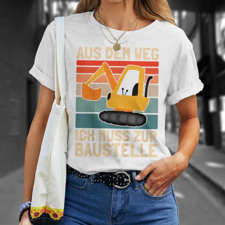 Children's Aus Dem Weg Ich Muss Zur Bausite Boys' Digger T-Shirt Geschenke für Sie