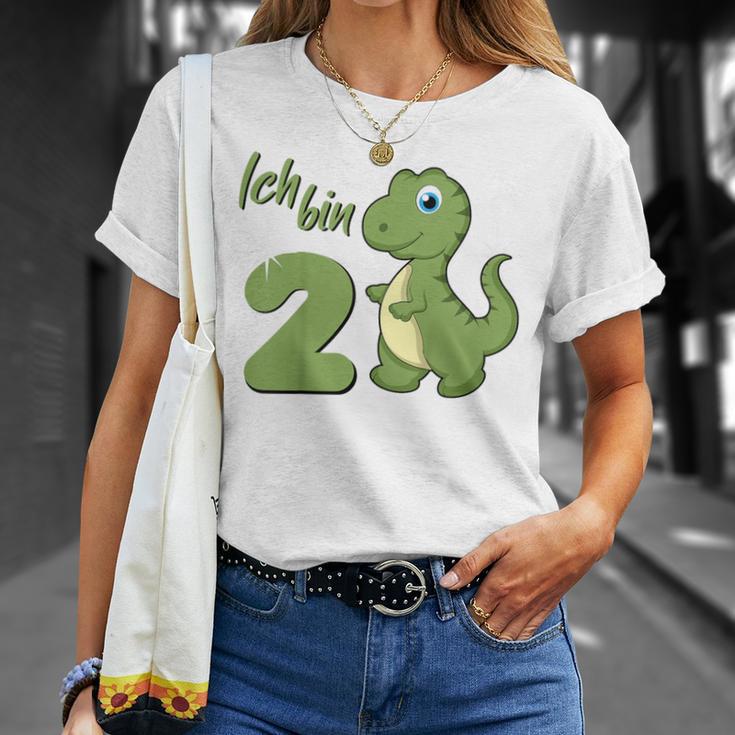 Children's Dino 2Nd Birthday 'Ich Bin Schon 2 Jahre Alt' T-Shirt Geschenke für Sie