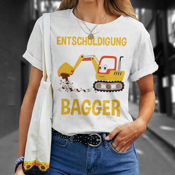 Children's Excuse Das Ich Zu Spät Bin Digger Driver Boy Digger 80 T-Shirt Geschenke für Sie