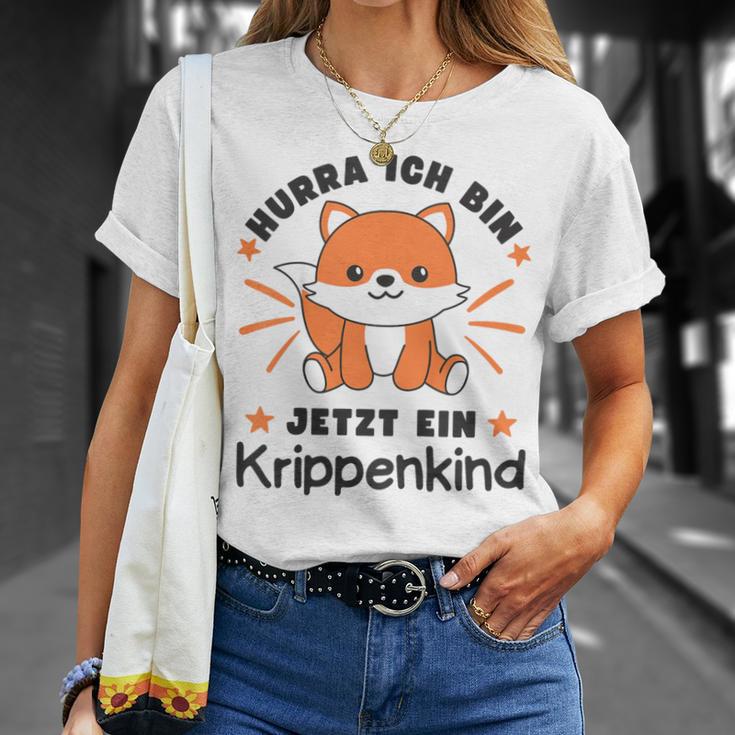 Children's With Hurra Ich Bin Jetzt Ein Krippenkind Fox T-Shirt Geschenke für Sie