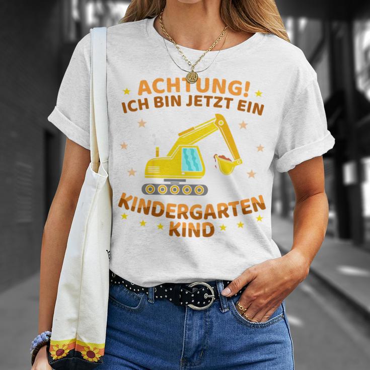 Children's Ich Bin Jetzt Ein Kindergartenkind Excavator Kindergarten Start T-Shirt Geschenke für Sie