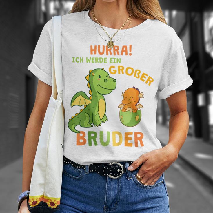 Children's Ich Werde Ein Großer Bruder Dinosaur Dino Bru T-Shirt Geschenke für Sie