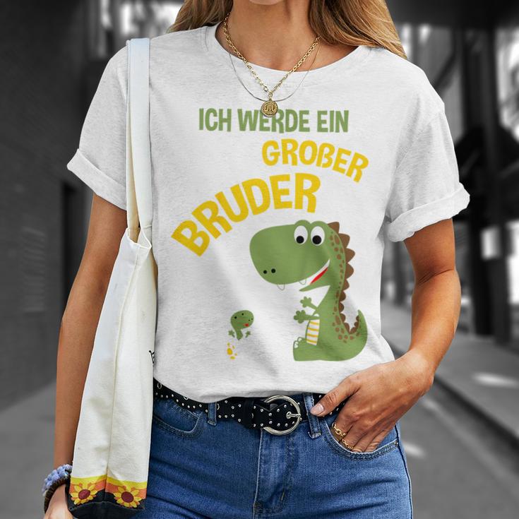 Children's Ich Werde Ein Großer Bruder Dinosaur German T-Shirt Geschenke für Sie