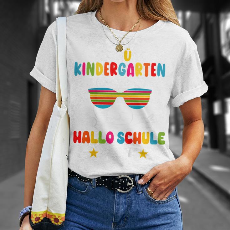 Children's Tschüss Kindergarten Hello School Kita Graduation 2024 Bear T-Shirt Geschenke für Sie