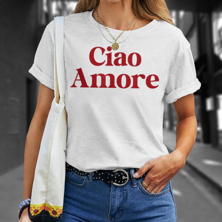 Ciao Amore X Hello Leute Hi Ihr Lieben Italian Fun Amo T-Shirt Geschenke für Sie