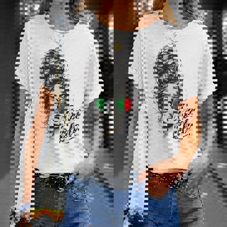 Ciao Bella Italian Flag Sunglasses Language T-Shirt Gifts for Her