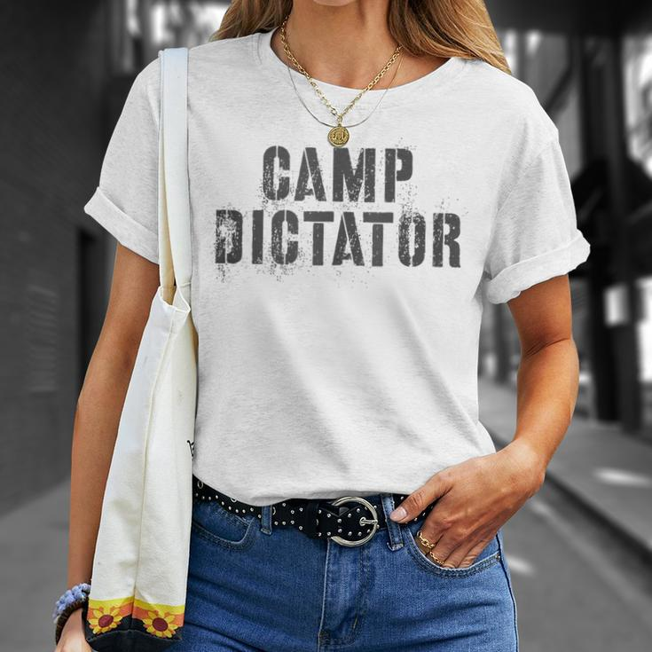 Crazy Camp Dictator Campground Director Summer Campsite Boss T-Shirt Gifts for Her