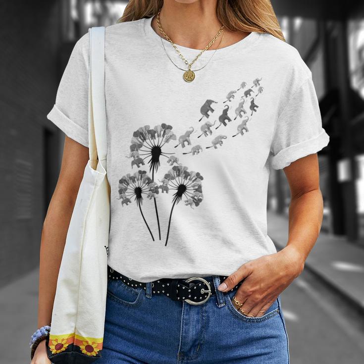 Dandelion Elephant For Elephant Lovers Women's Elephant T-Shirt Geschenke für Sie