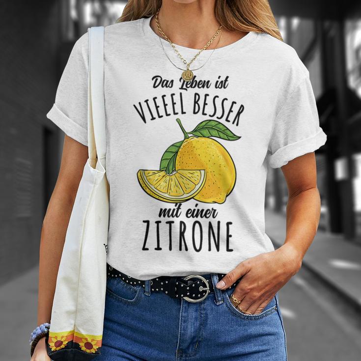 Das Leben Ist Besser Mit Einer Zitrone T-Shirt Geschenke für Sie