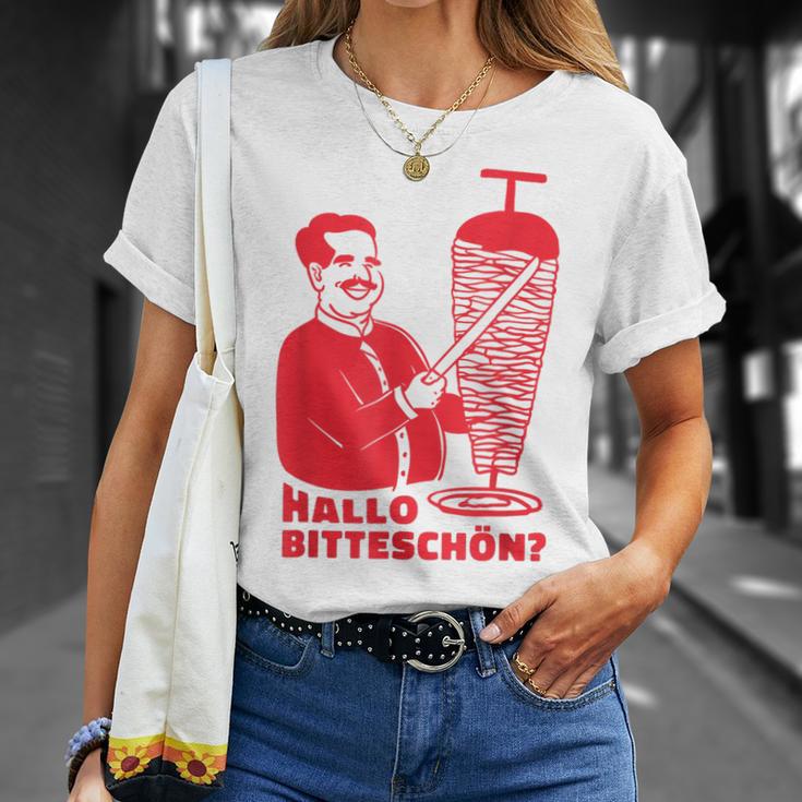 Döner Kebab Dönerladen Hallo Bitteschön T-Shirt Geschenke für Sie