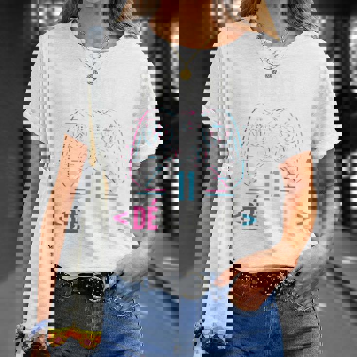 Enfant Gamer Glitch Cadeau D'anniversaire 11 Ans Niveau 11 Débloqué T-Shirt Cadeaux pour elle