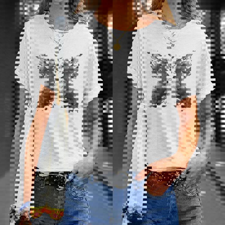 Fata Grunge Fairycore Estetica Farfalla Scuro Rorschach Maglietta Regalos para ella