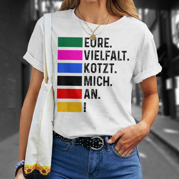 Eureielfalt Kotzt Mich An Blue T-Shirt Geschenke für Sie