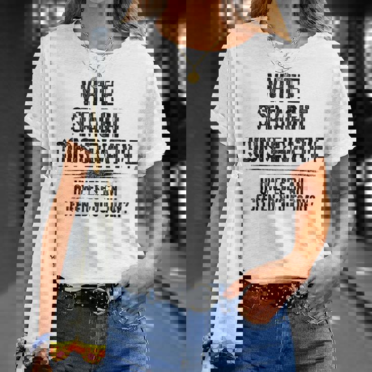Republican White Straight Conservative T-Shirt Gifts for Her
