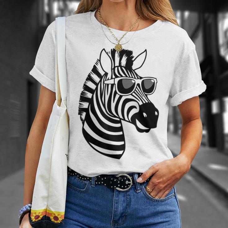 Zebra With Sunglasses T-Shirt Geschenke für Sie