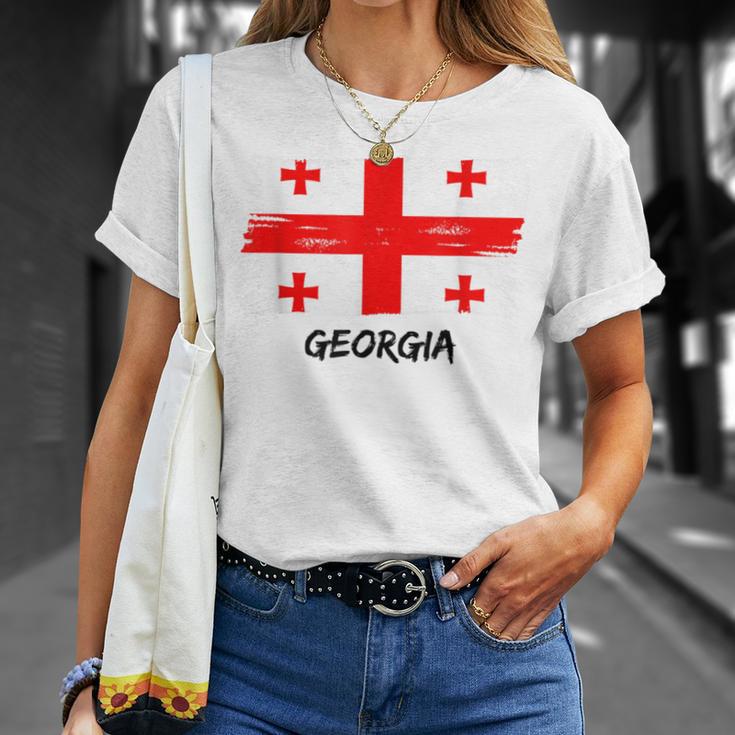 Georgian Flag Georgia Team Fan Jersey T-Shirt Geschenke für Sie