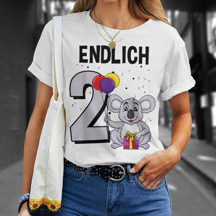 Geschenk 2 Jahre Alt Koalabär Koala Geburtstag T-Shirt Geschenke für Sie