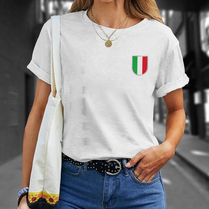 Gli Azzurri Italian Fan Flag Blue T-Shirt Geschenke für Sie