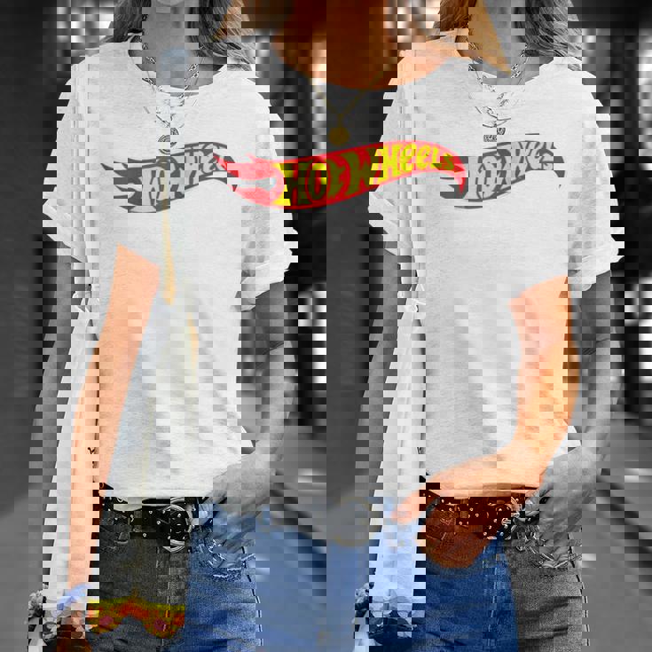 Hot Wheels Per Adulti Ufficiale Logo Maglia Con Maniche Raglan Maglietta Regalos para ella