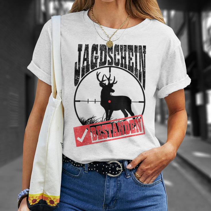 Hunting Schein Bestanden Hunter Deer Hunting Hunter Testing T-Shirt Geschenke für Sie