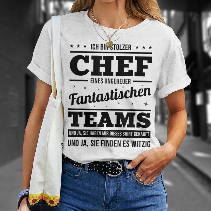 Ich Bin Stolzer Chef Eines Unheuer Fantastische Teams Job T-Shirt Geschenke für Sie