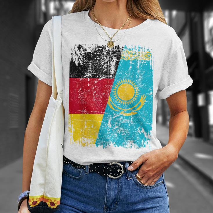 Kazakhstan Germany Flag Children Kazakh T-Shirt Geschenke für Sie