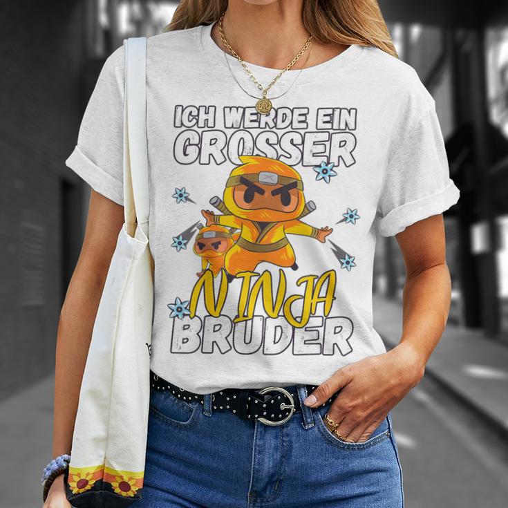 Kinder Ich Werde Ein Große Ninja Bruder Pregnancy Announcement 80 T-Shirt Geschenke für Sie