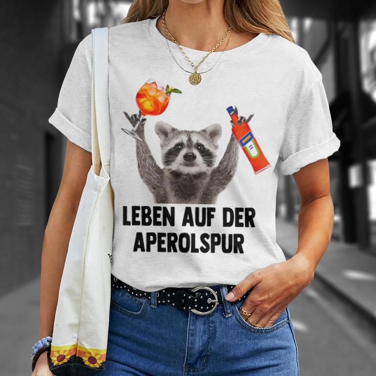 Leben Auf Der Aperolspur Raccoon Meme Racoon Pedro Spritz T-Shirt Geschenke für Sie