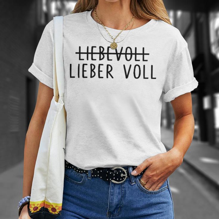 Lieberoll Als Liebvoll Beer Wein Party Fun T-Shirt Geschenke für Sie