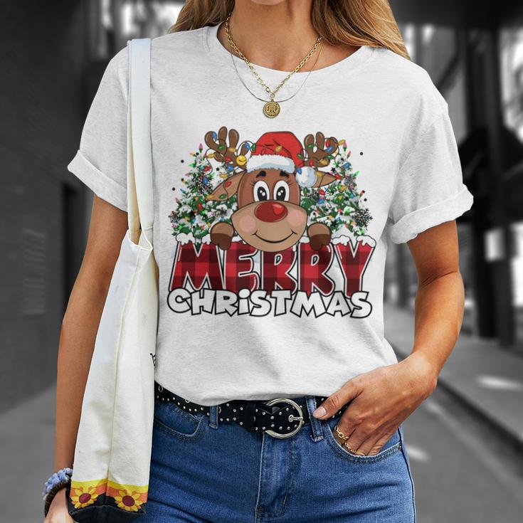 Lustiges Rentier Xmas Männer Frauen Familie Merry Christmas T-Shirt Geschenke für Sie