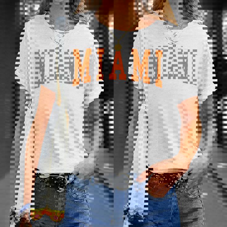 Miami Throwback Classic T-Shirt Gifts for Her