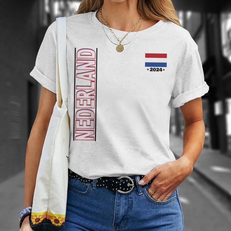 Netherlands Flag Fan Item Nederland Flag Blue T-Shirt Geschenke für Sie