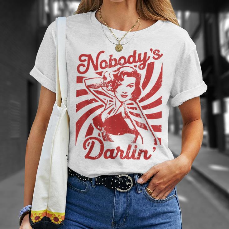 Nobody s Darlin Vintage Pinup Rockabilly 1950S For Women T Shirt Thegiftio UK