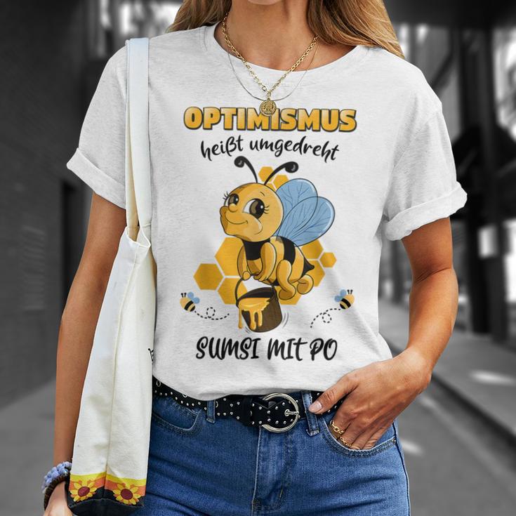 Optimismus Heißt Umgedreht Sumsi Mit Po Bees Honey Beekeeper T-Shirt Geschenke für Sie