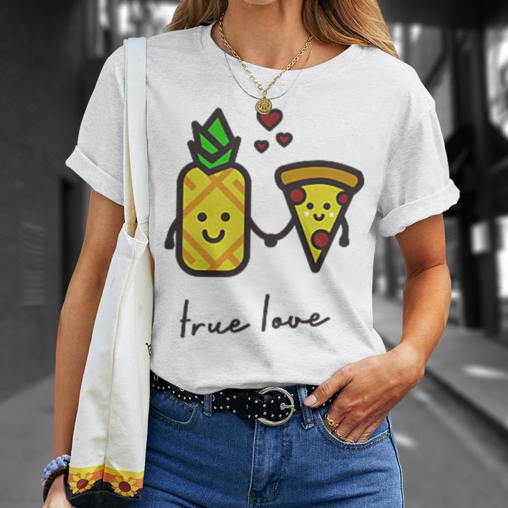 Pizza Hawaii True Love Pizza Love T-Shirt Geschenke für Sie