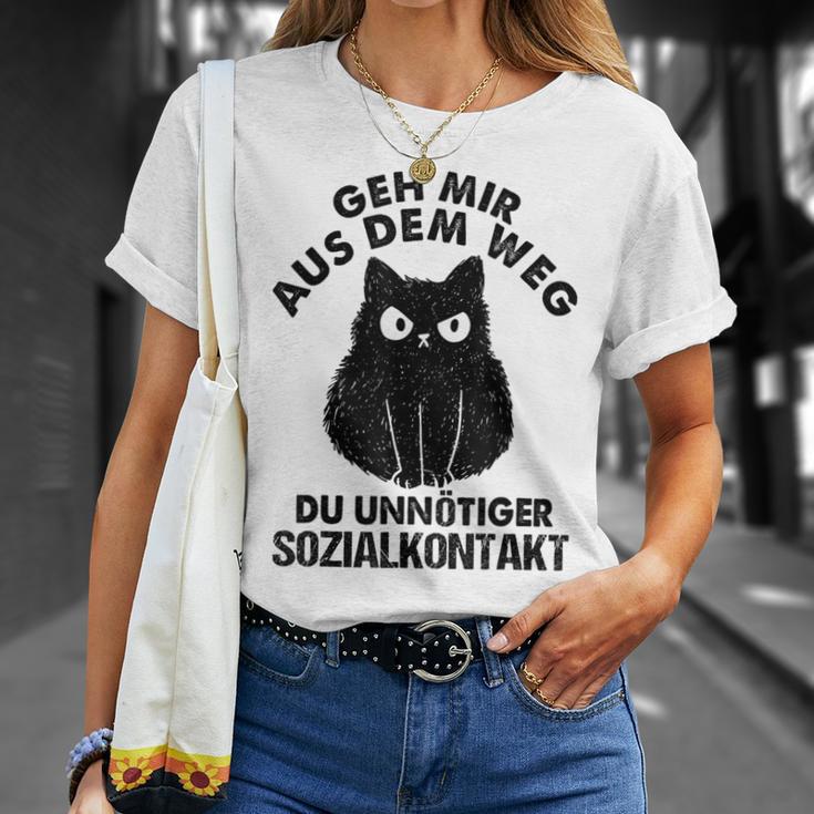 Retro Geh Mir Aus Dem Weg Du Unnötiger Sozialkontakt Geh Mir Aus T-Shirt Geschenke für Sie